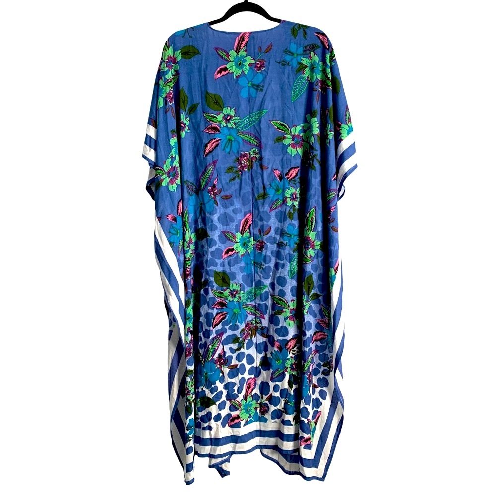 Steve Madden Hawaiian Floral Print Kimono - Picture 2 of 4
